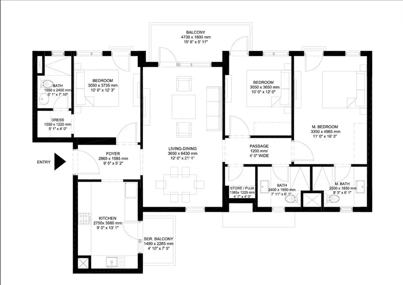 3 BHK